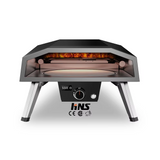 Outdoor Camping 16-inch gas pizza oven with electric rotating pizza stone for outdoor pizza cooking equipment