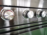 Premium black 430 stainless steel outdoor barbecue kitchen with built-in gas barbecue grill